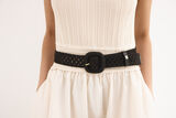 Pedro del Hierro Elastic braided belt Black