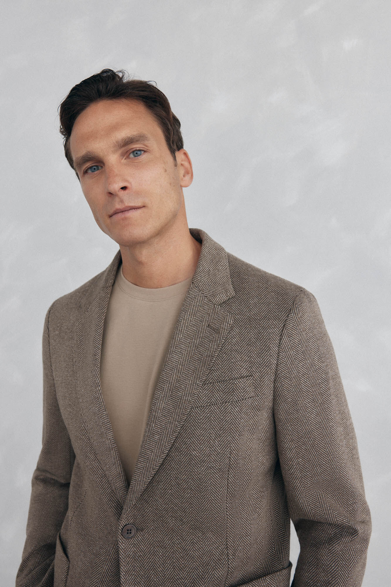 Pedro del Hierro malha de espiga com vistas remov&iacute;veis Marrom