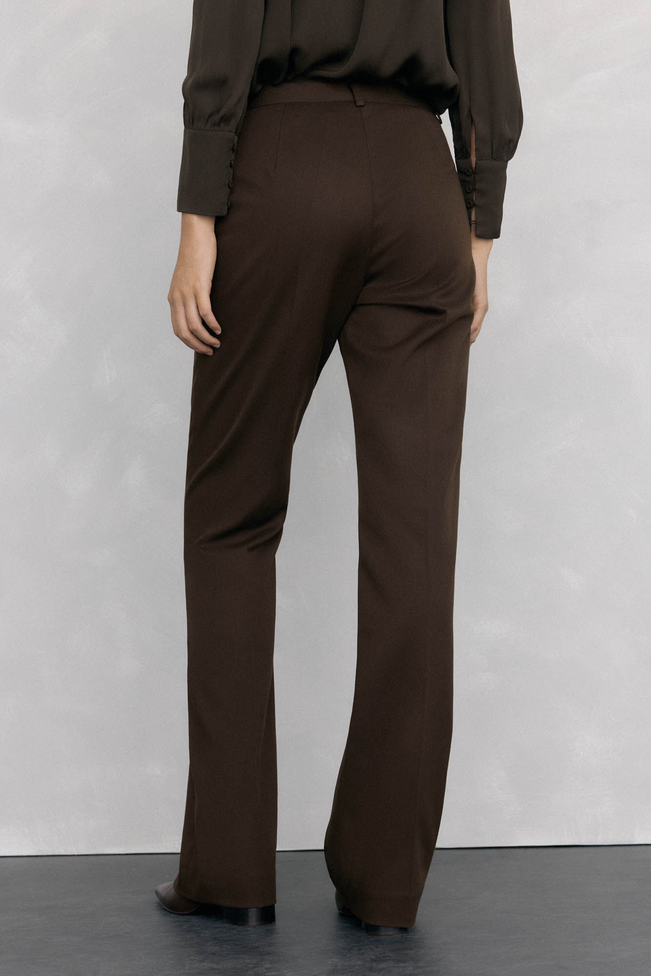 Pedro del Hierro Cal&ccedil;as de terno flare Marrom