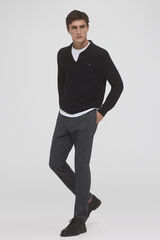 Pedro del Hierro Pantalón chino pinzas regular fit Gris