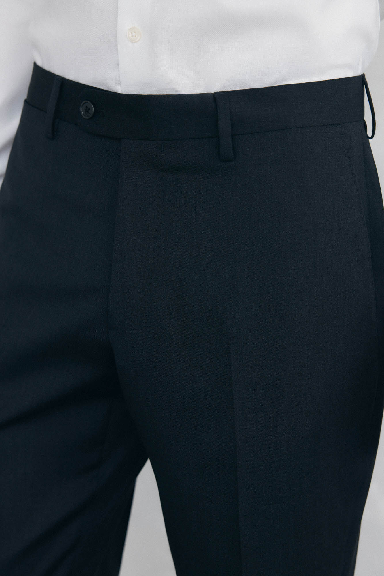 Pedro del Hierro plain tailored bi-stretch trousers Grey