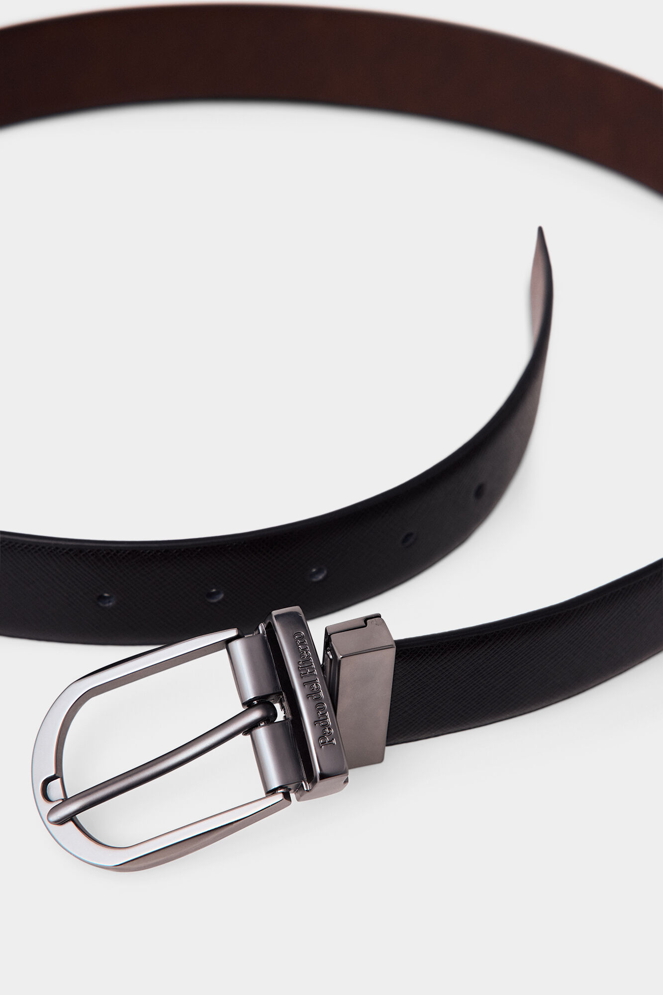Pedro del Hierro Reversible leather dress belt
