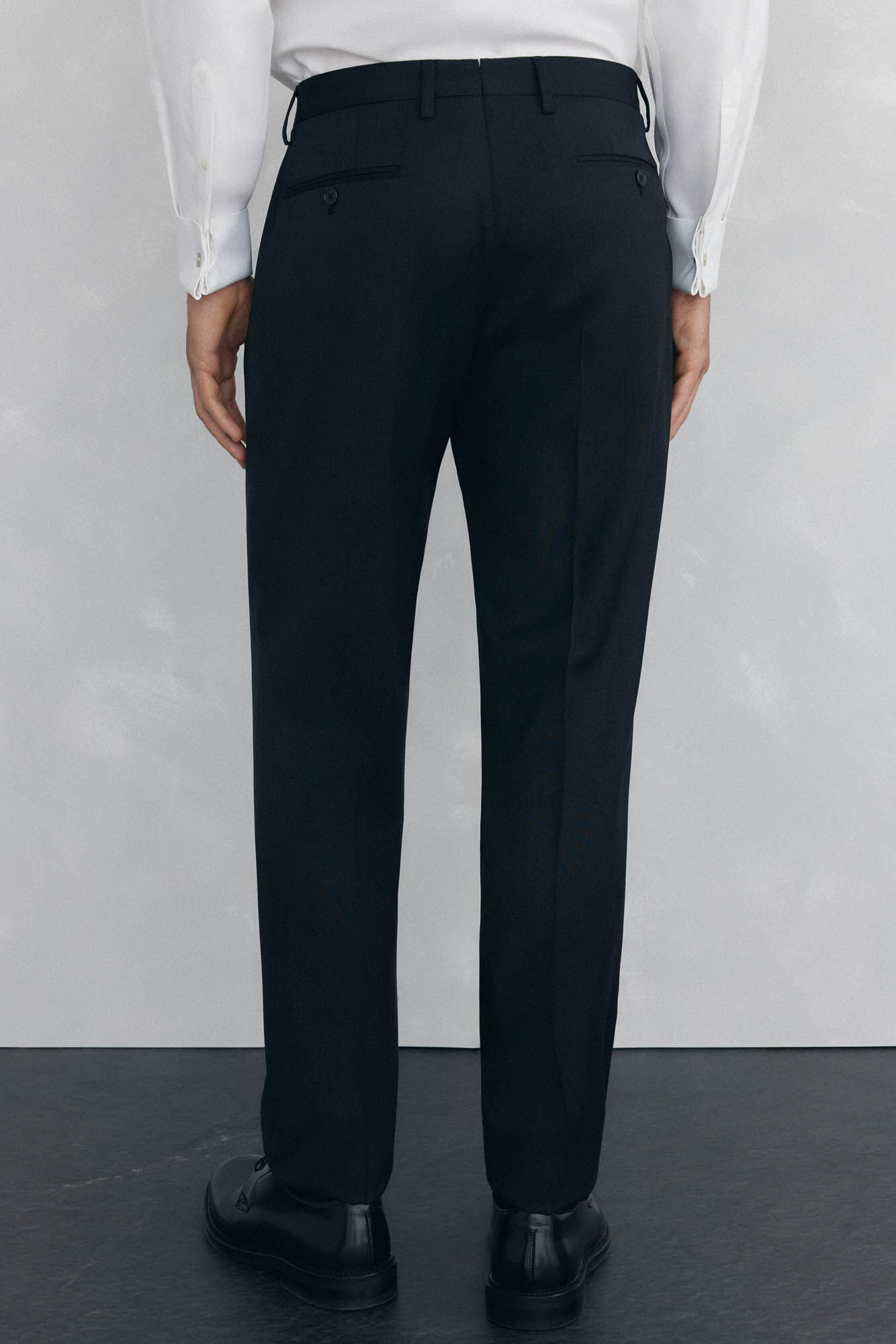 Pedro del Hierro plain tailored bi-stretch trousers Grey