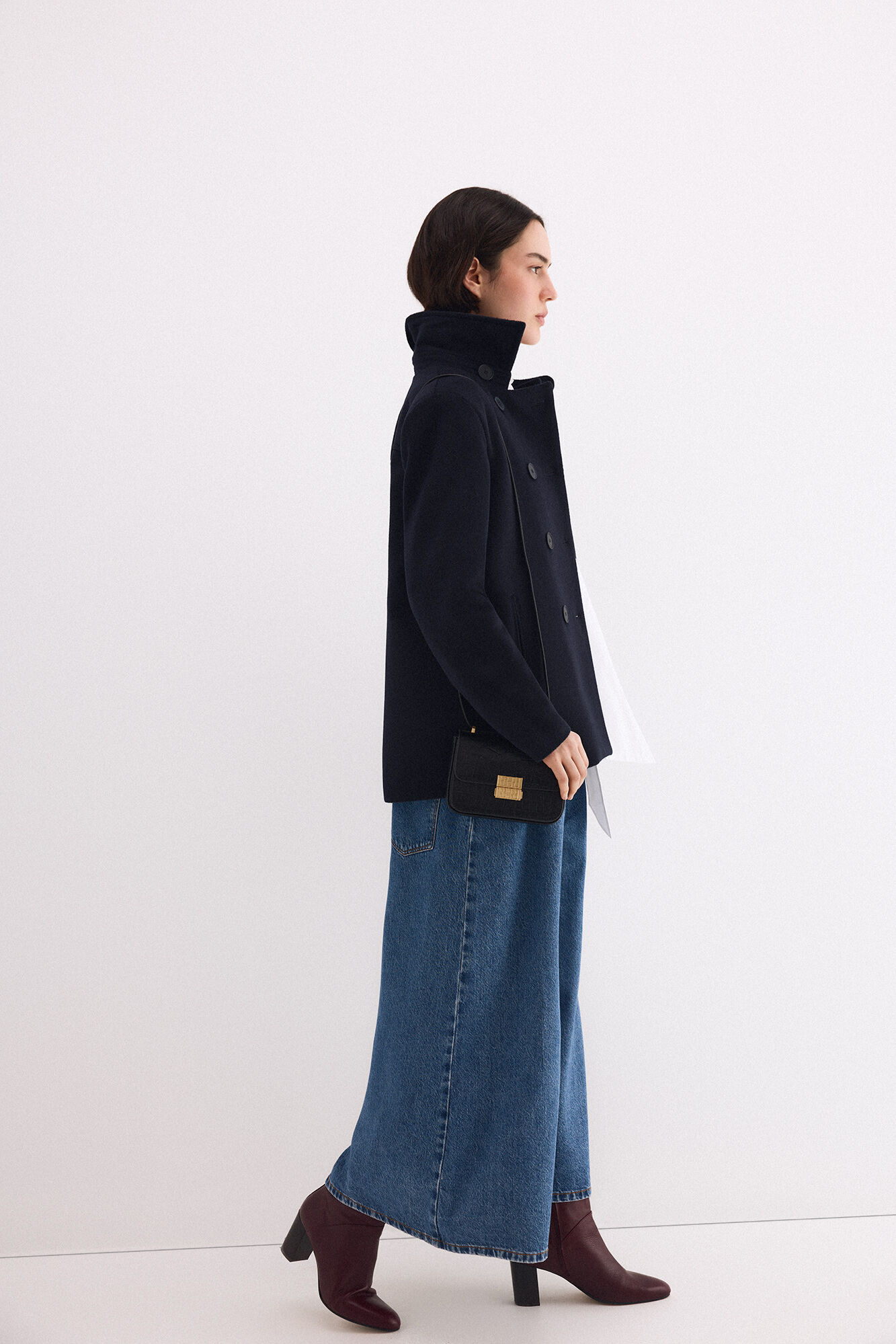 TFP by Tamara Falc&oacute; Chaquet&oacute;n de pa&ntilde;o Azul