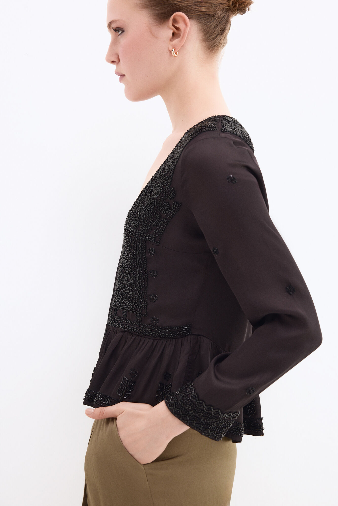 Pedro del Hierro Black gemstones jacket