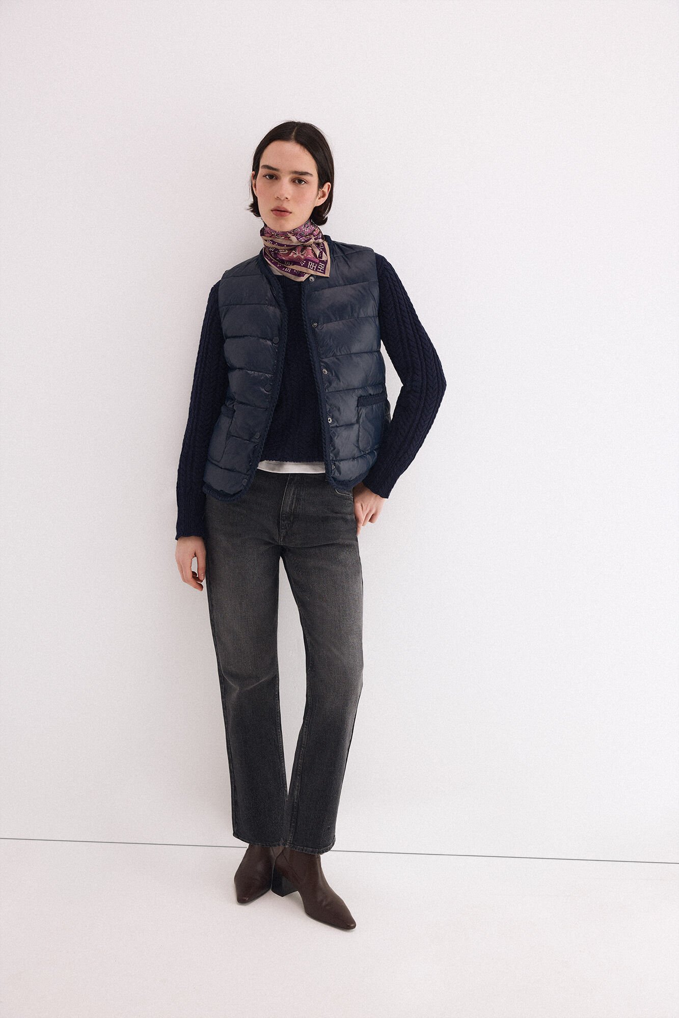 Pedro del Hierro Puffer gilet Blue