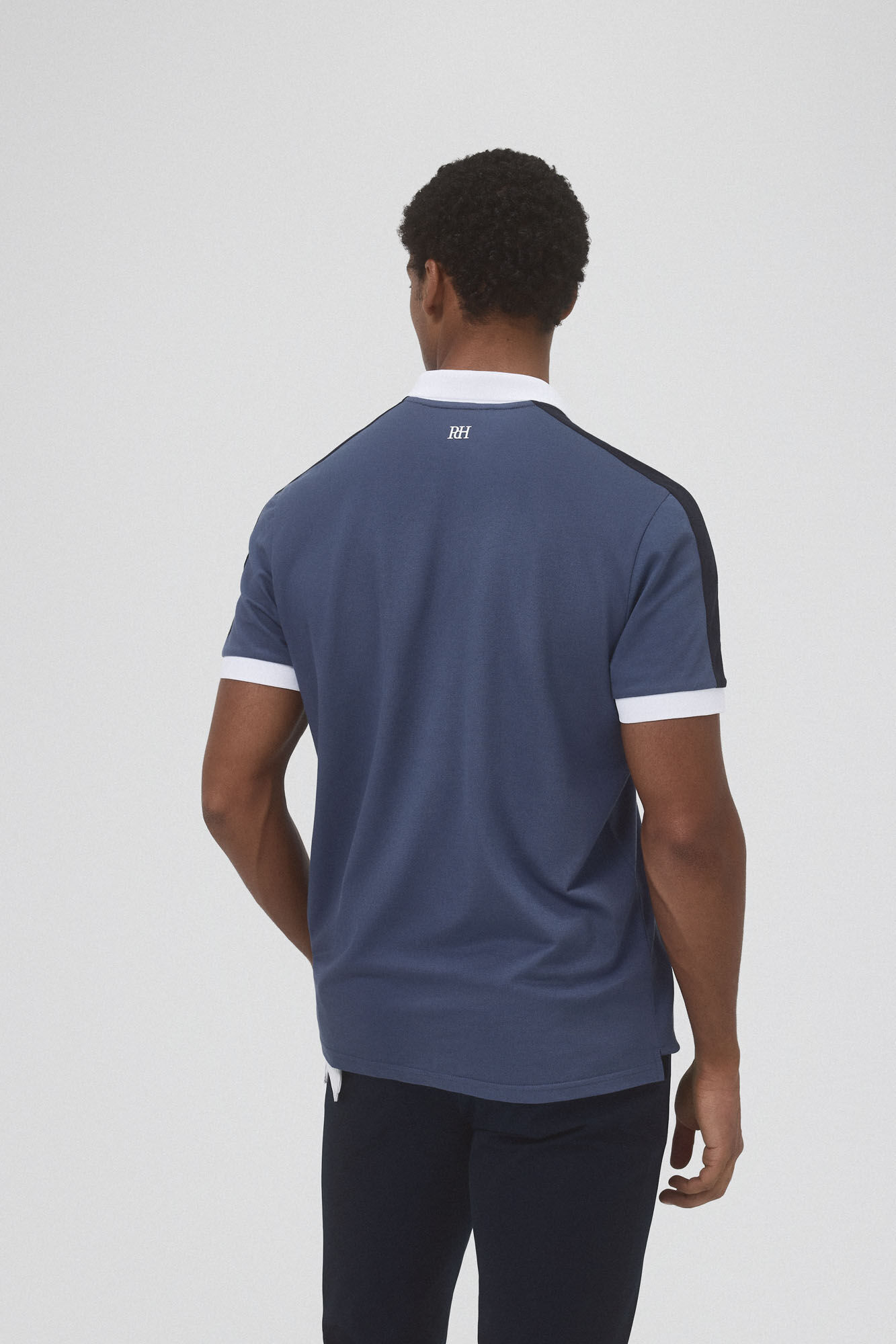 Pedro del Hierro Polo contrastes golf Azul