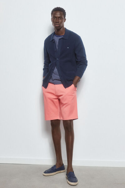 Pedro del Hierro Premium Flex chino-style Bermuda shorts  Red