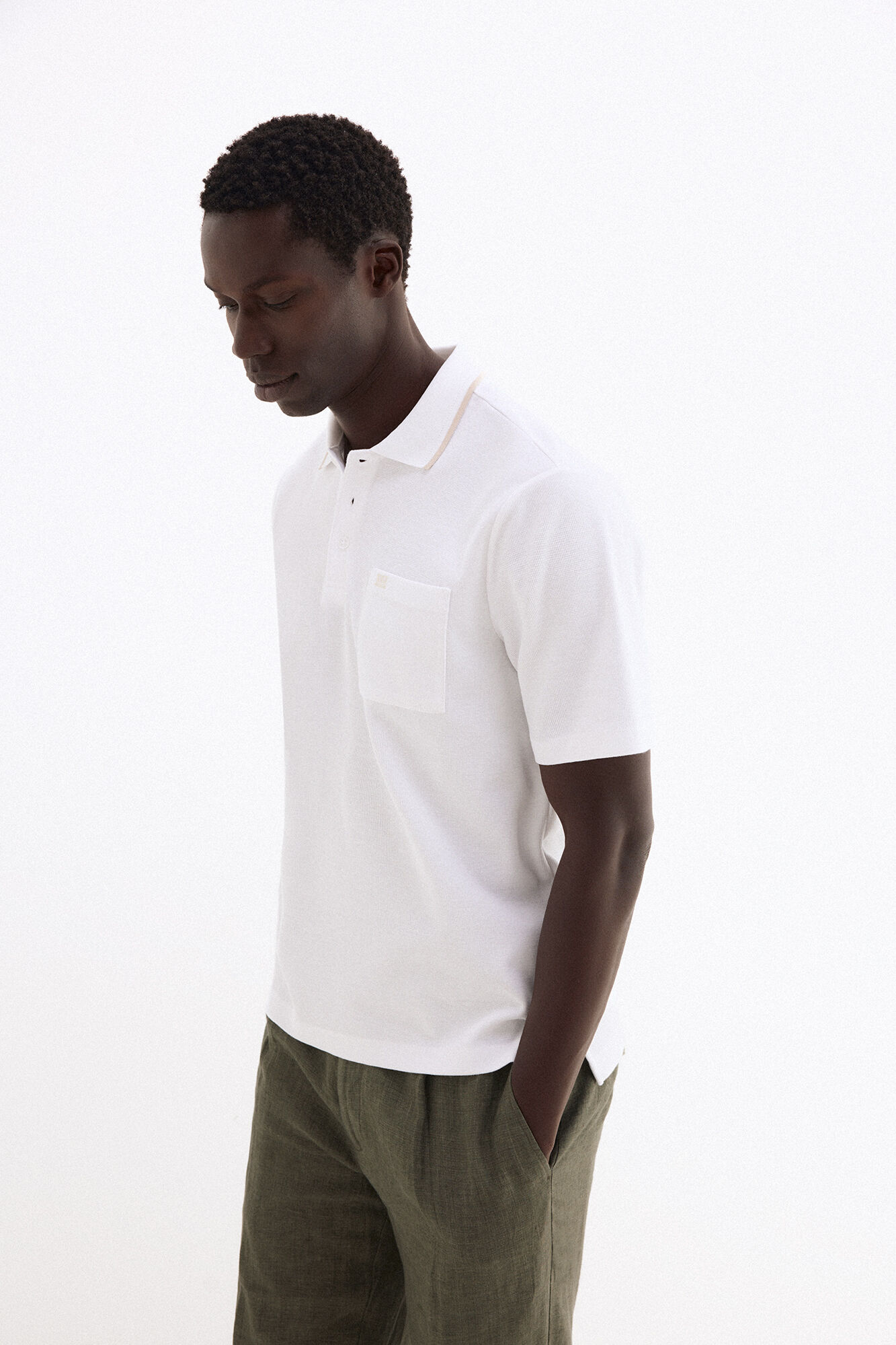 Pedro del Hierro Textured polo shirt