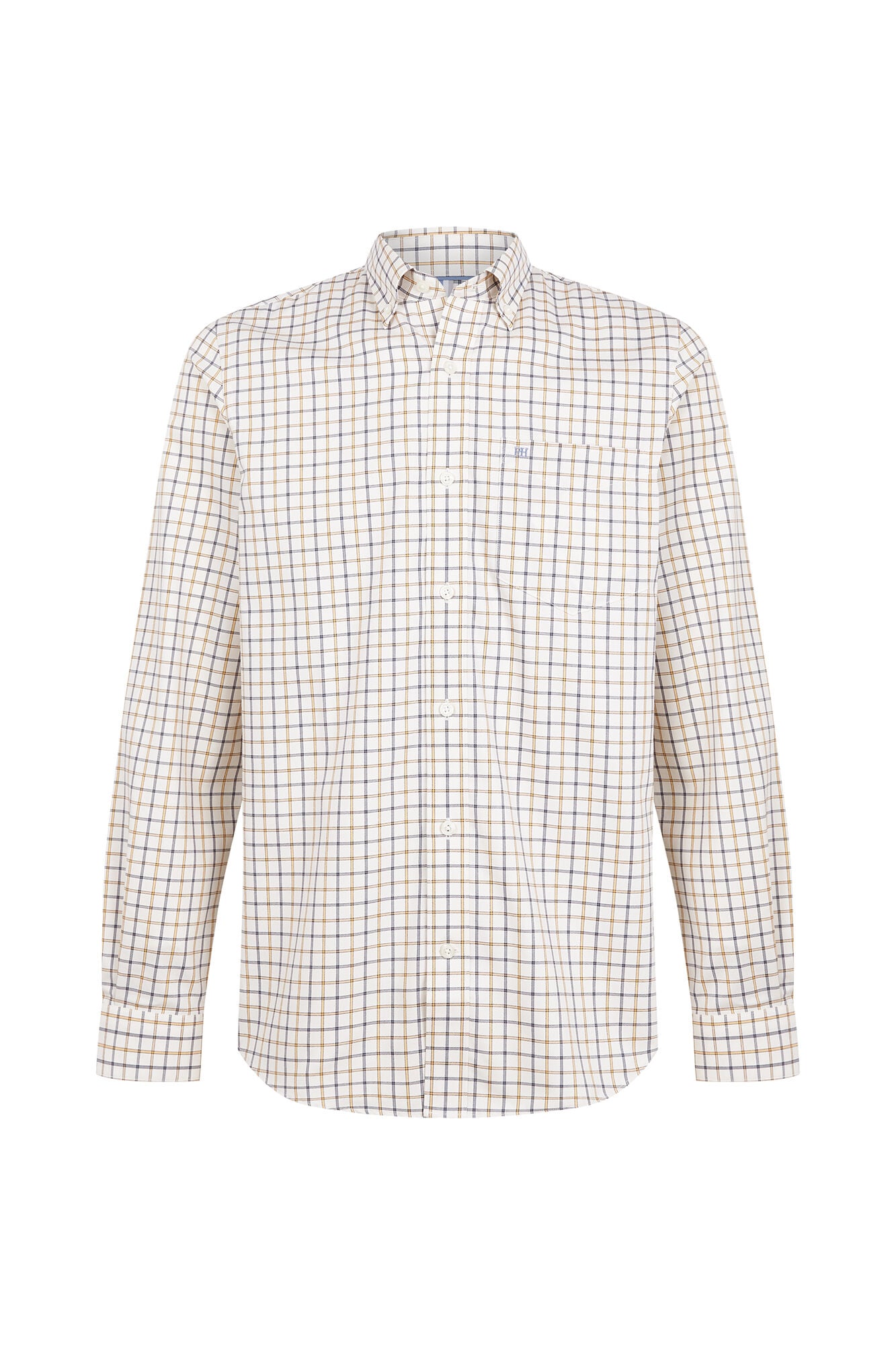 Pedro del Hierro Camisa aos quadrados regular fit Azul