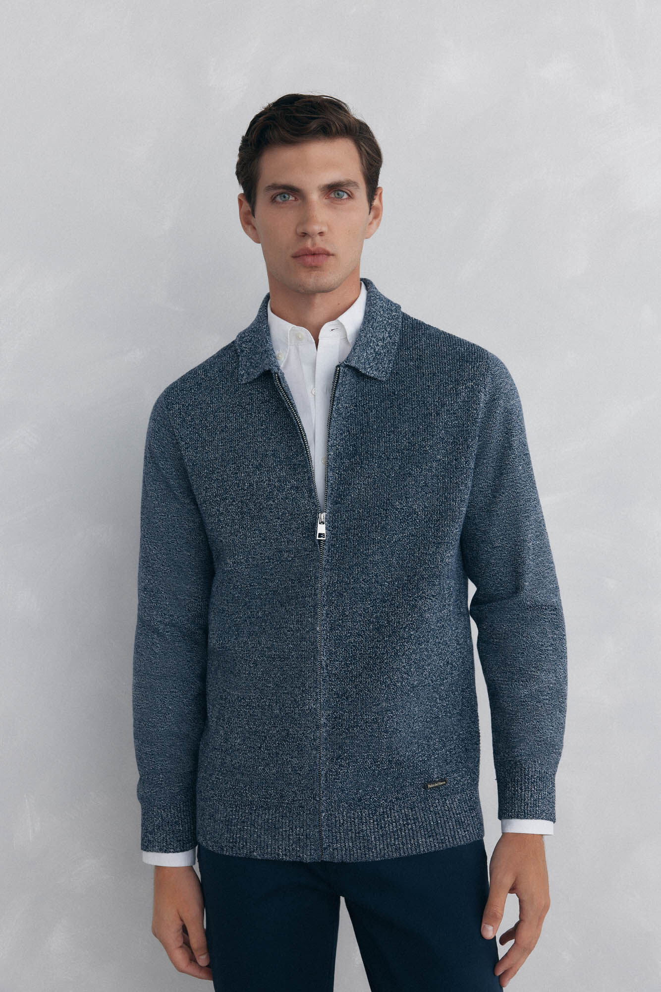 Pedro del Hierro Twisted zip zip fastening Blue