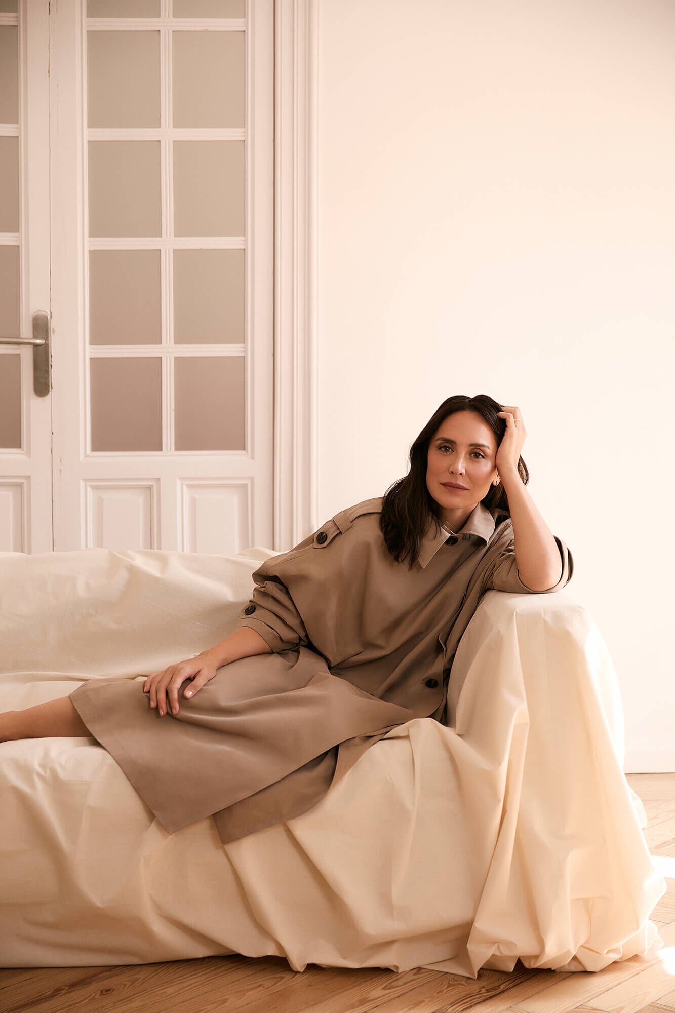 TFP by Tamara Falc&oacute; Loose long trench coat