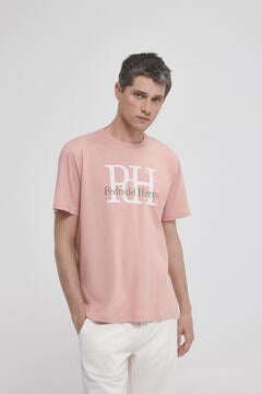 Pedro del Hierro T-shirt logo estampado Rosa