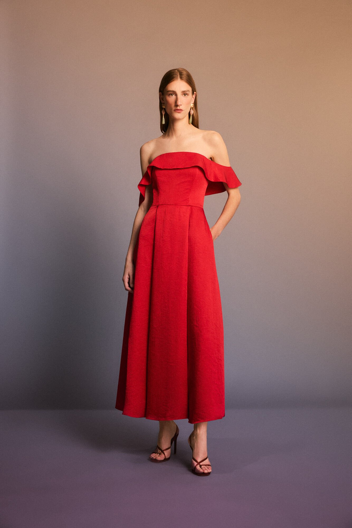 Pedro del Hierro Vestido midi tejido estructura