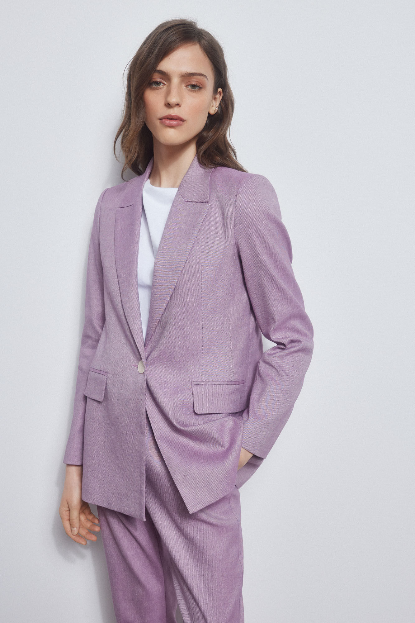 Pedro del Hierro Blazer with lapel Purple
