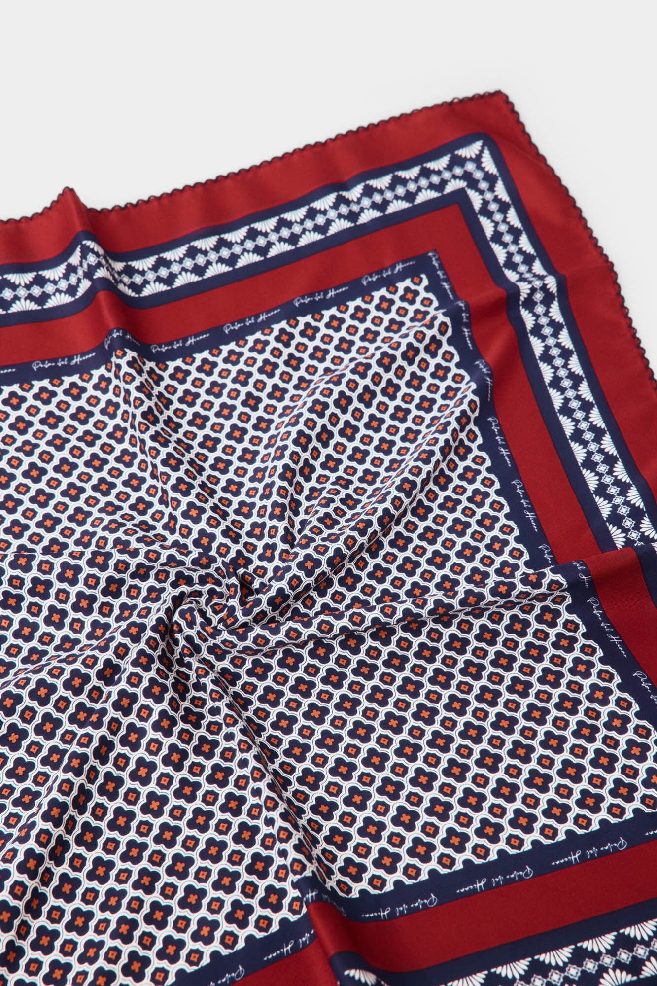 Pedro del Hierro Geometric print scarf