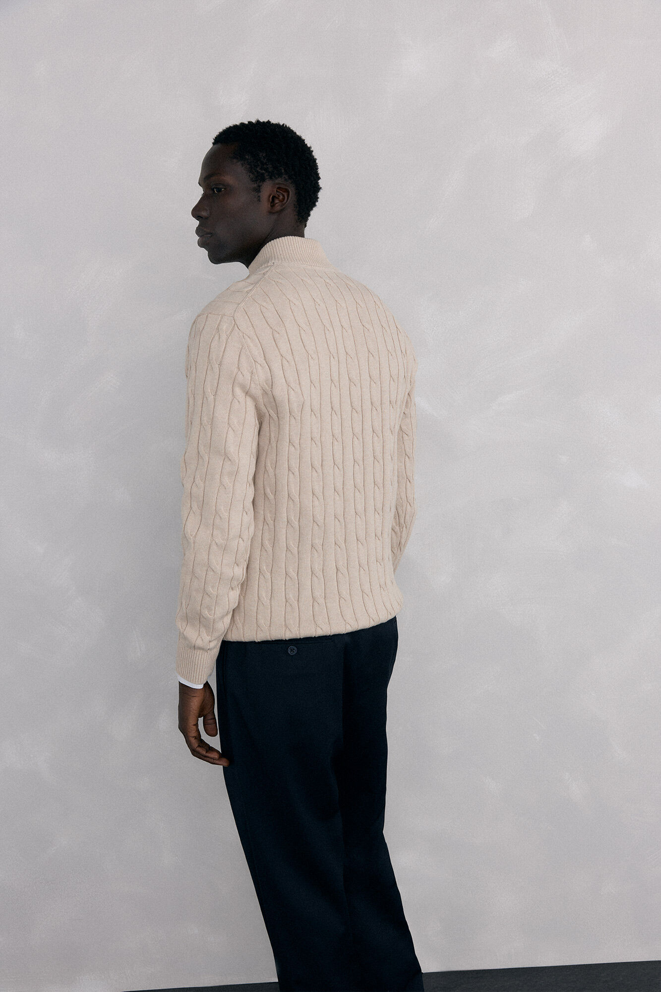 Pedro del Hierro Trucker neck jumper Beige