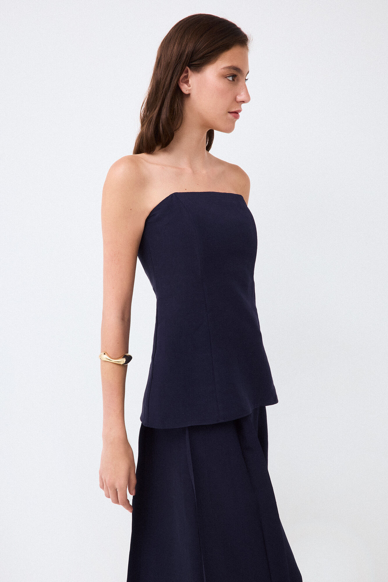 Pedro del Hierro Strapless top Blue