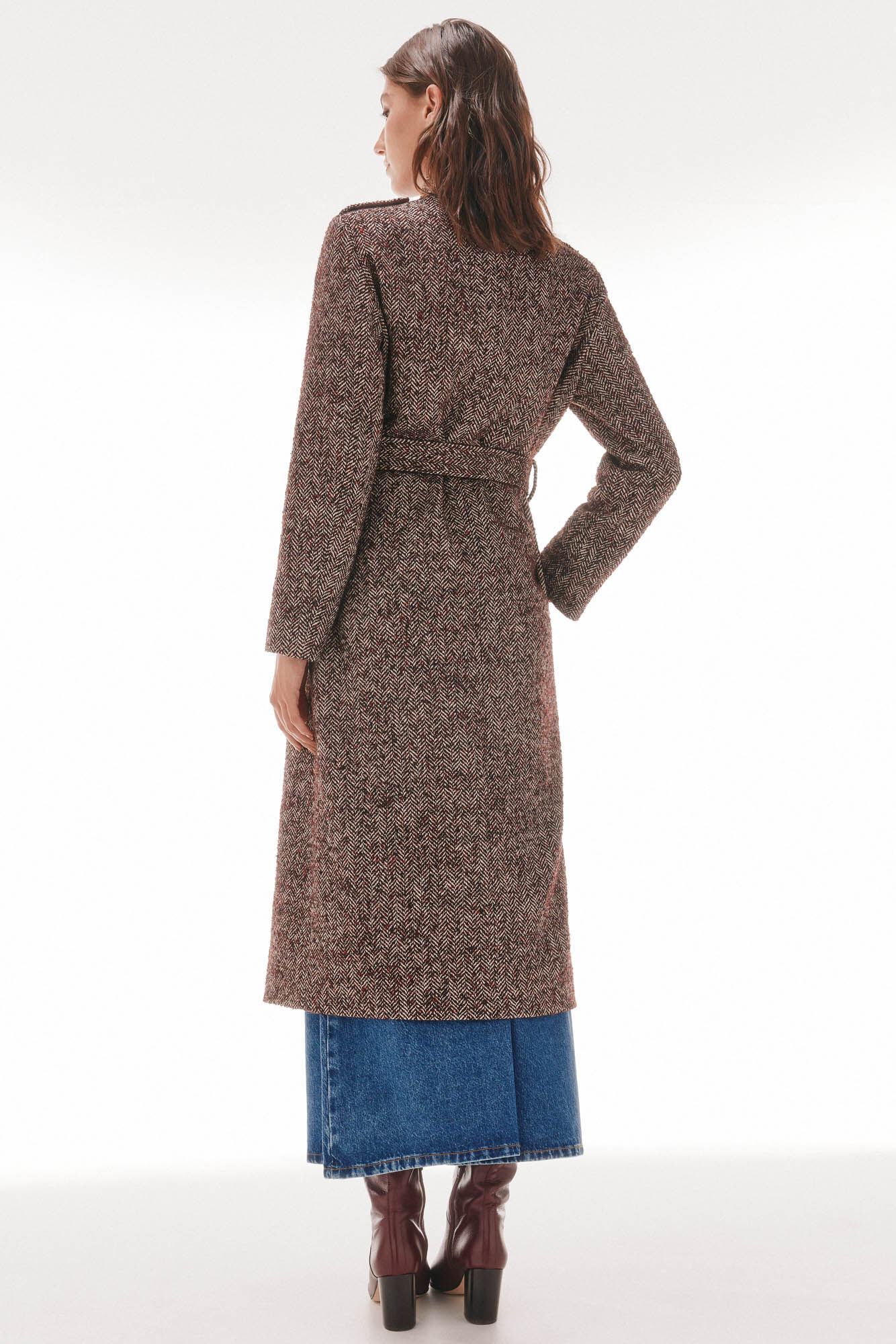 TFP by Tamara Falc&oacute; Double double-breasted coat Grey