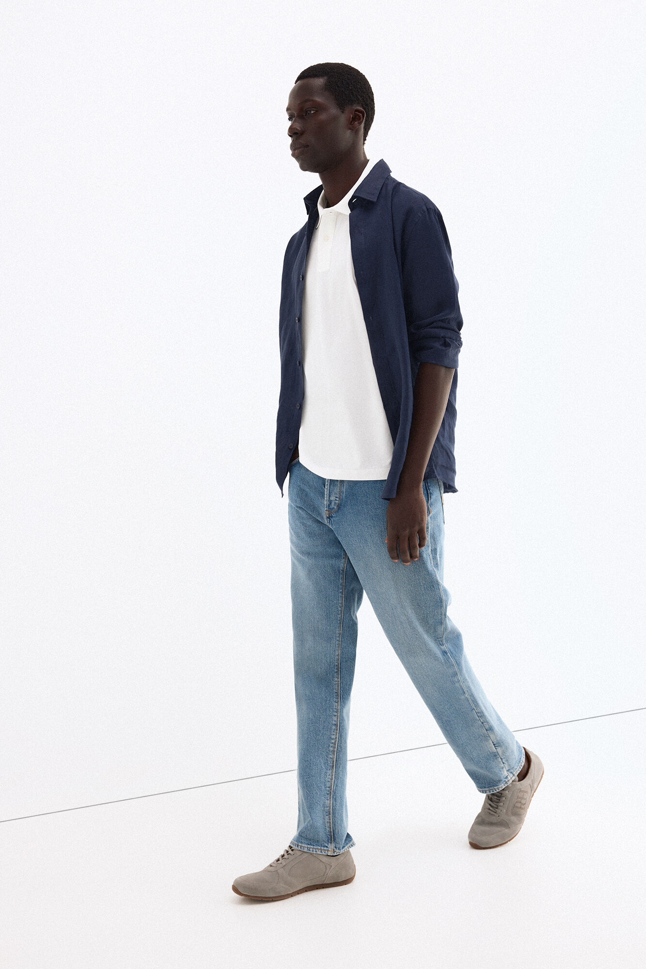 Pedro del Hierro Polo b&aacute;sico tips Blanco