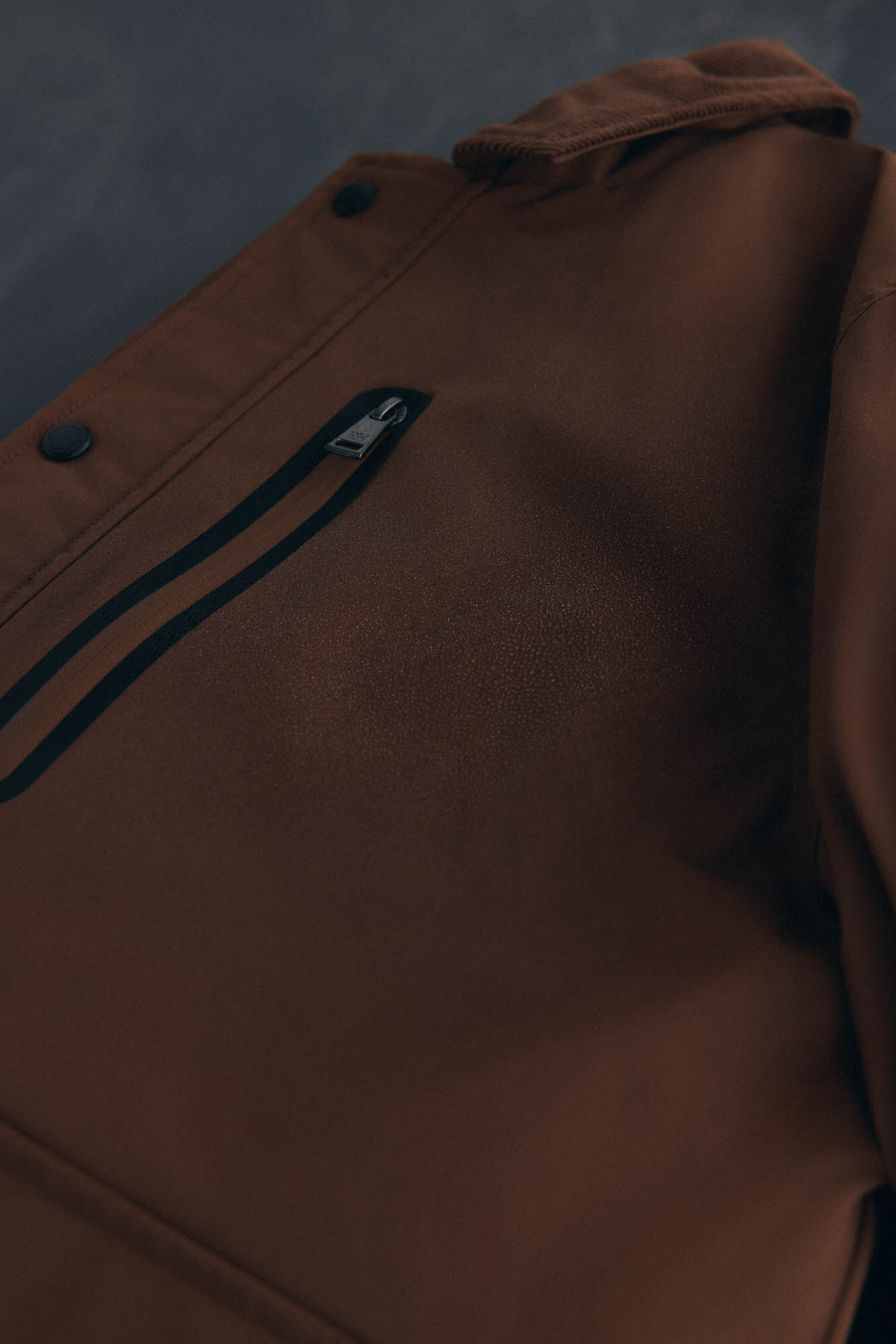 Pedro del Hierro Jacket with leaf neck Brown