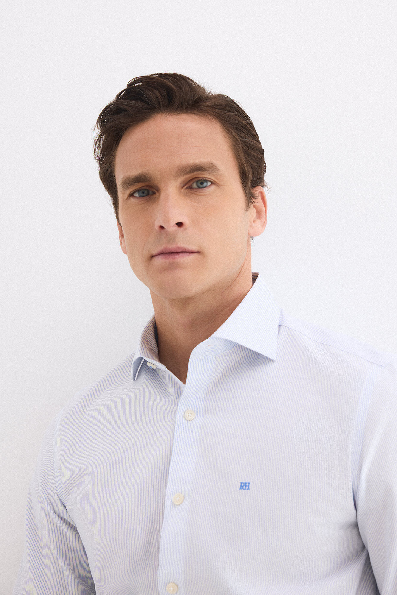 Pedro del Hierro Striped non-iron stain-resistant dress shirt