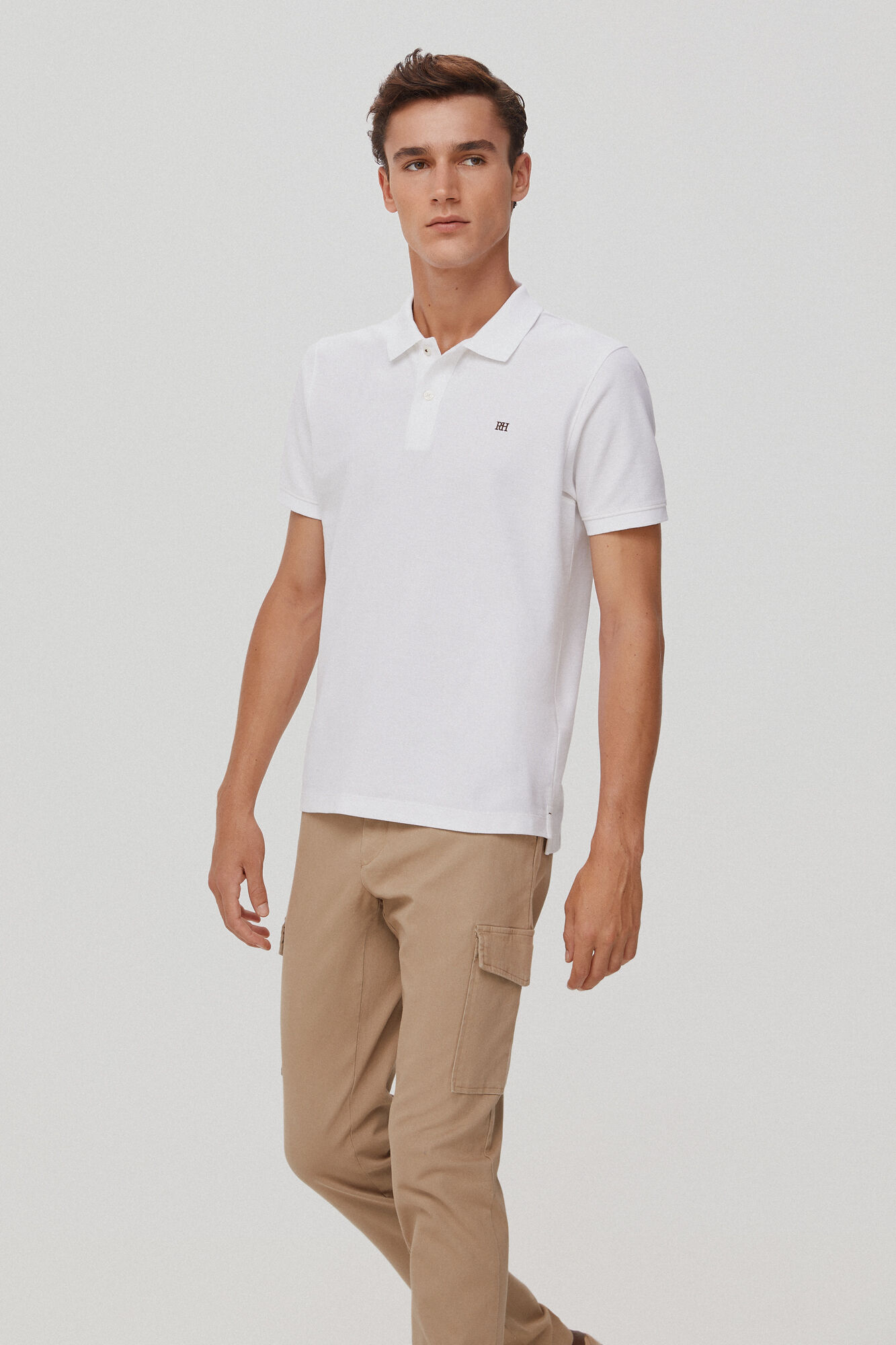 Pedro del Hierro Pantal&oacute;n cargo s&uacute;per suave Beige