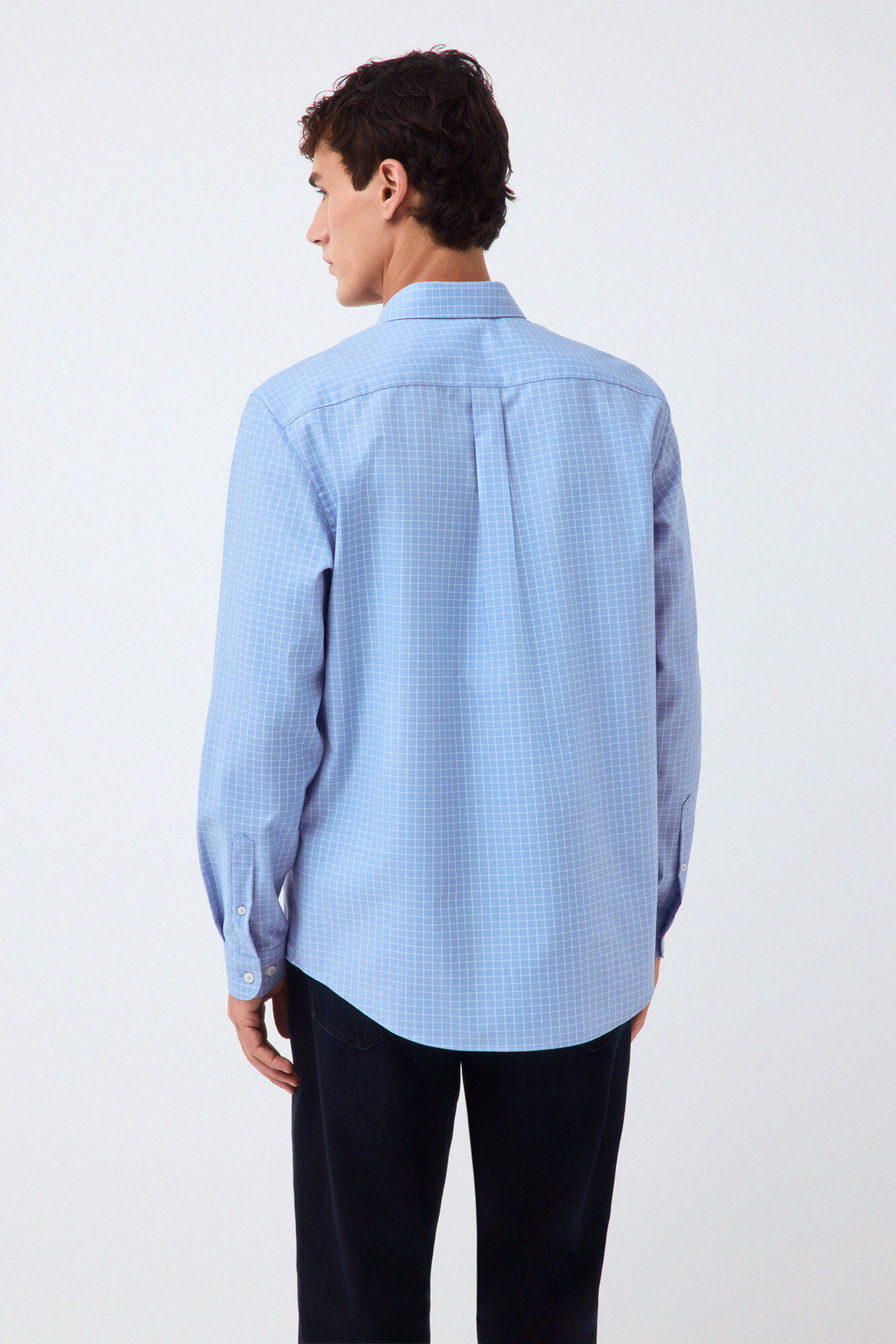 Pedro del Hierro Plaid shirt Blue