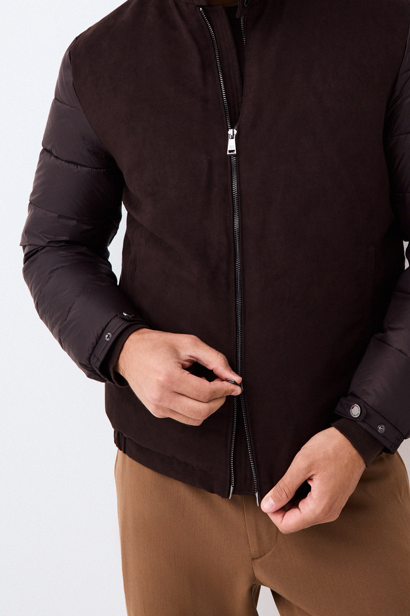 Pedro del Hierro Puffer jacket Brown