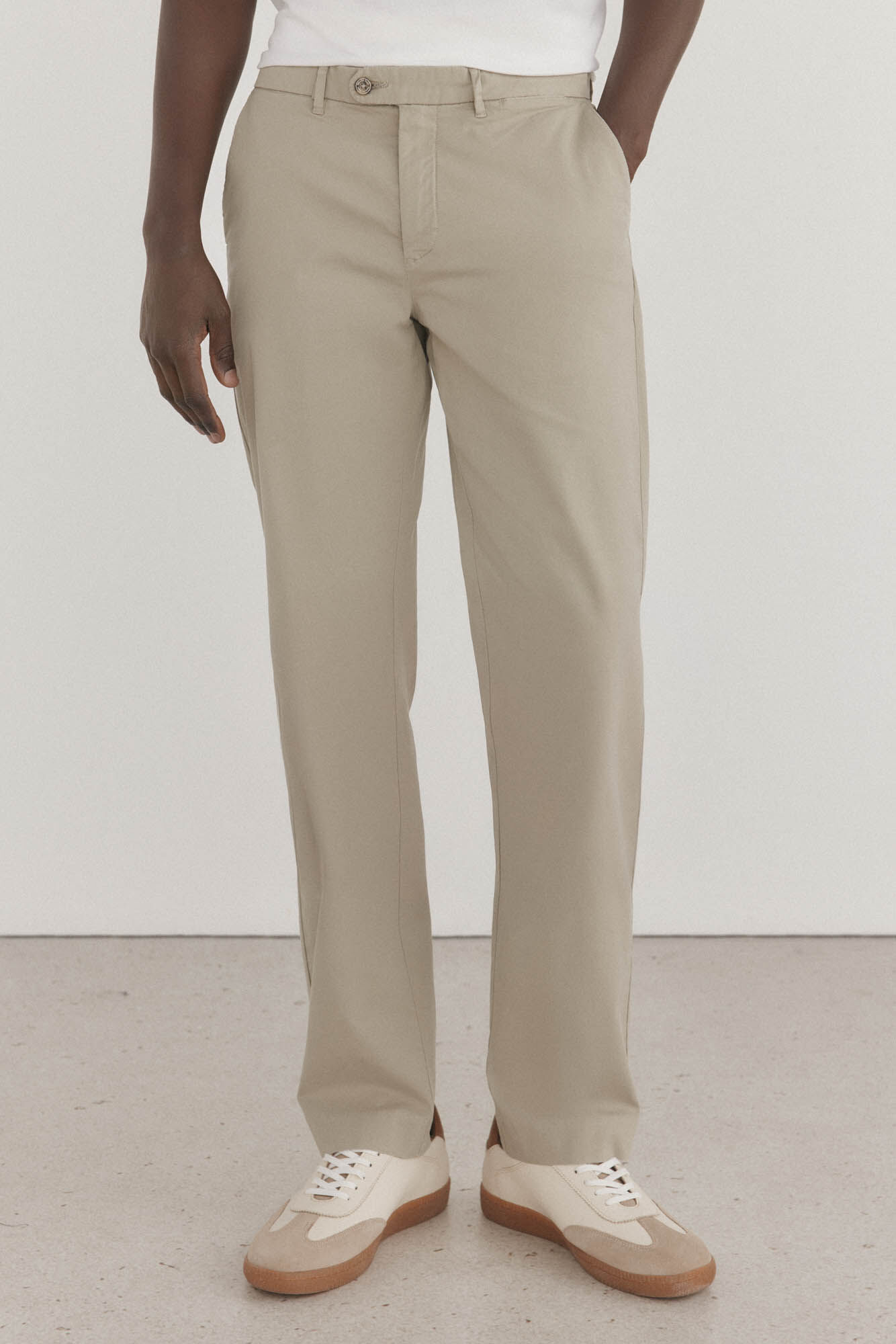 Pedro del Hierro Premium chinos trousers, regular fit Green