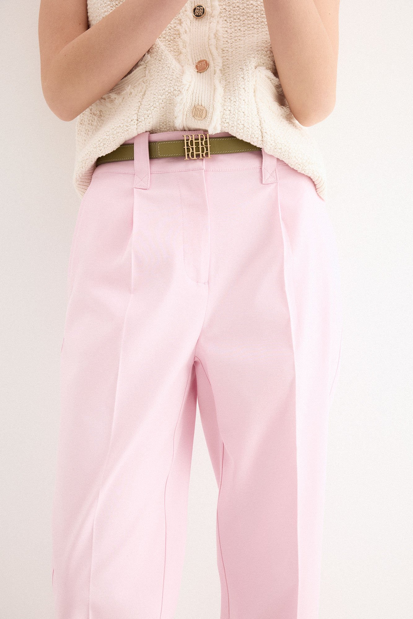 Pedro del Hierro Pleated trousers Pink