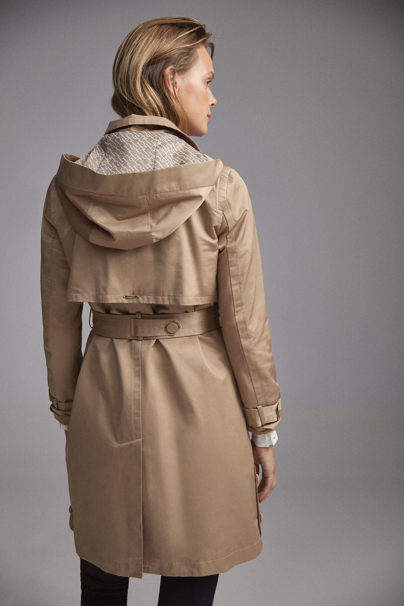 long trench coat with hood