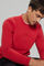 Pedro del Hierro Relief logo sweatshirt Red