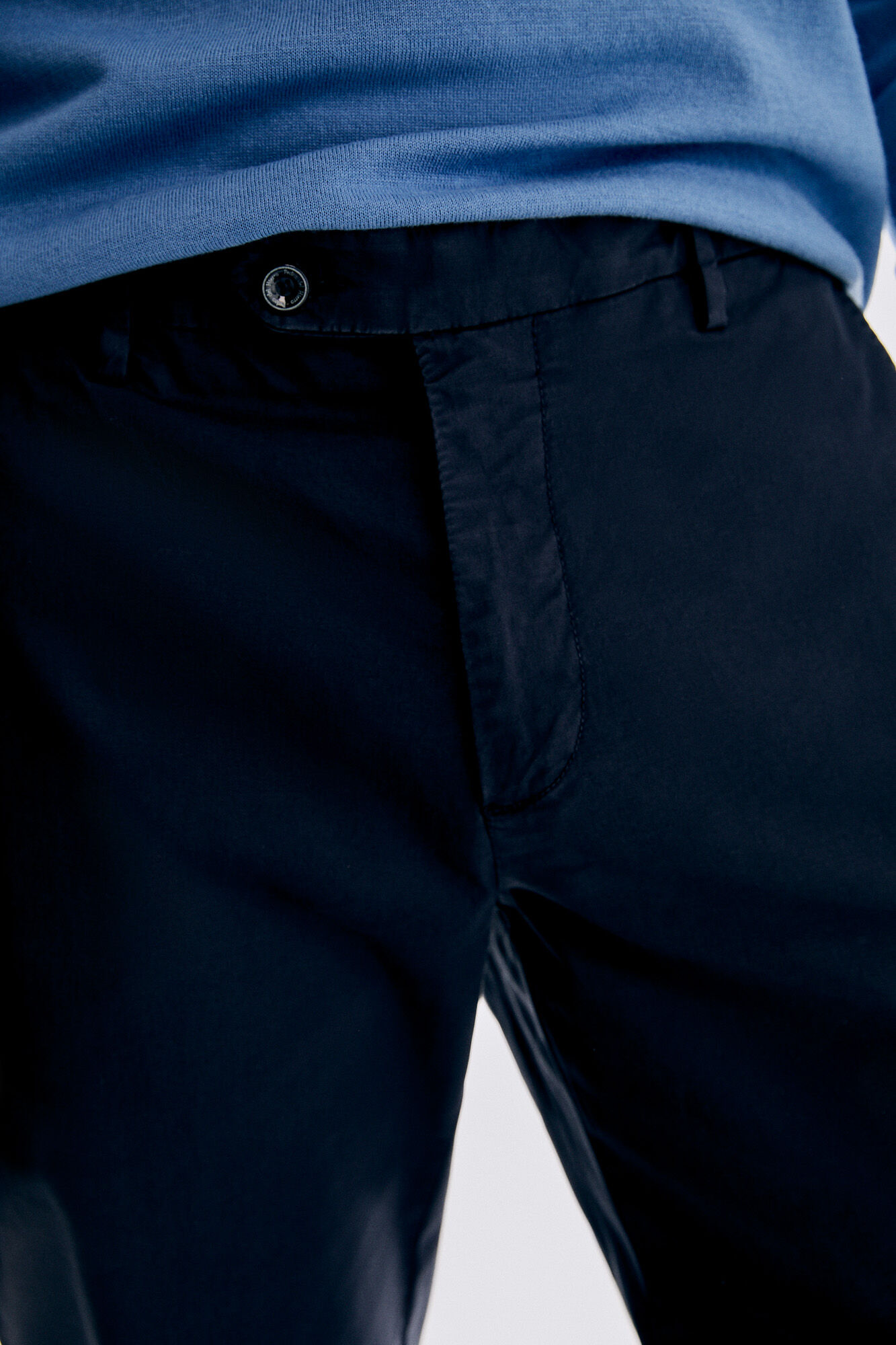 Pedro del Hierro Classic fit Premium Flex chinos Blue