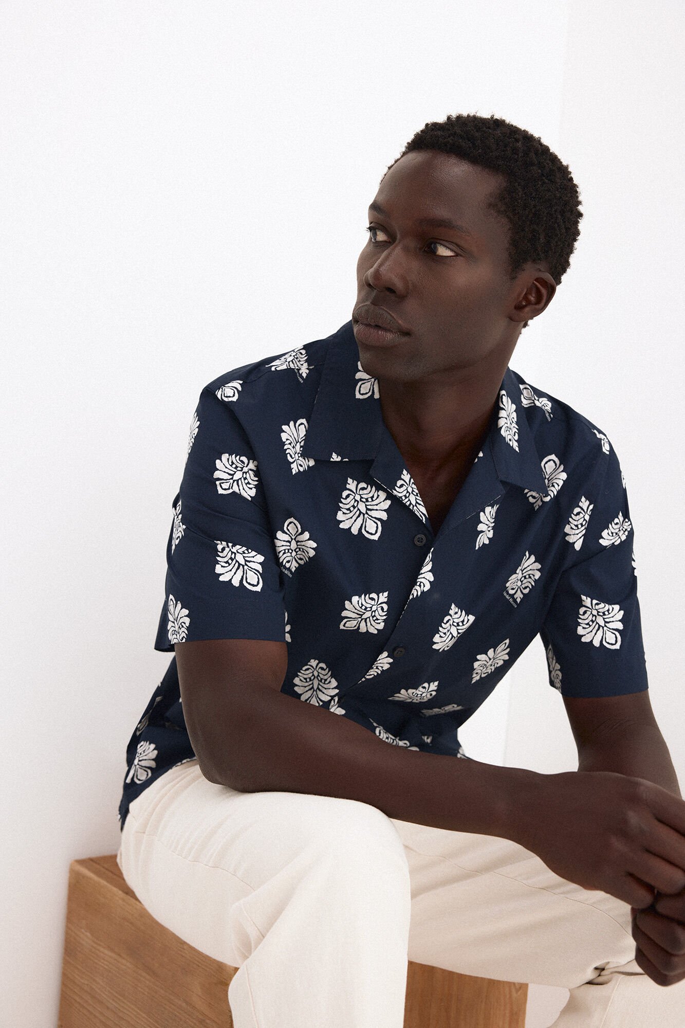 Pedro del Hierro Printed short sleeve shirt