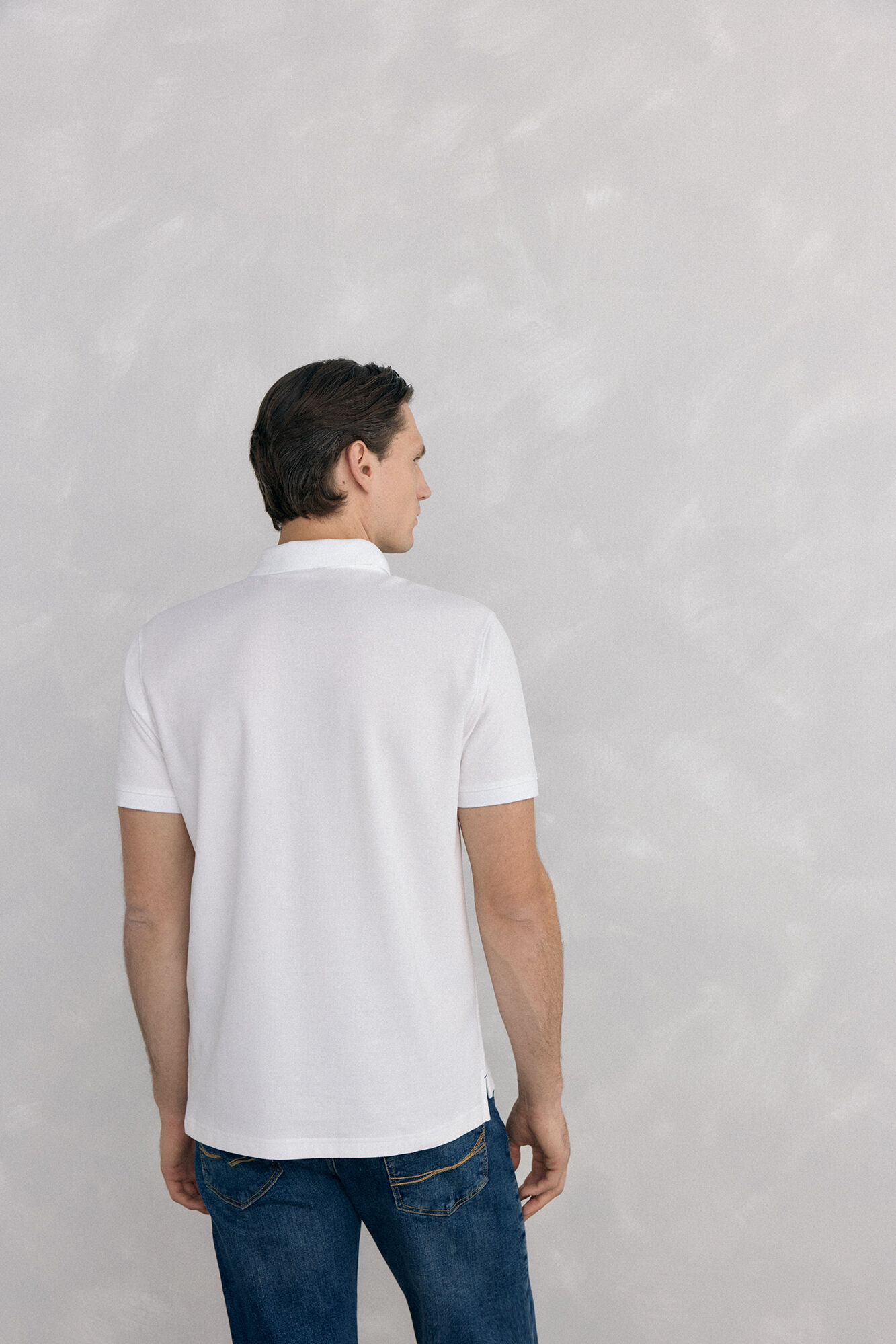 Pedro del Hierro Polo b&aacute;sico piqu&eacute; Blanco