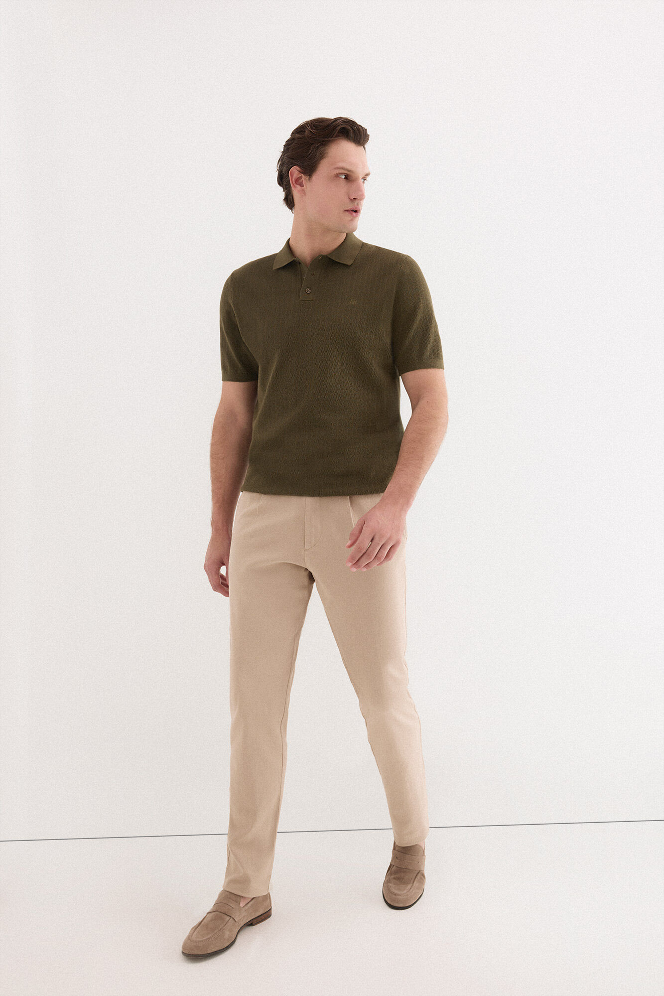 Pedro del Hierro Camisola polo premium manga curta &agrave;s riscas