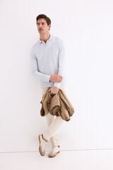 Pedro del Hierro Long sleeve polo shirt Blue