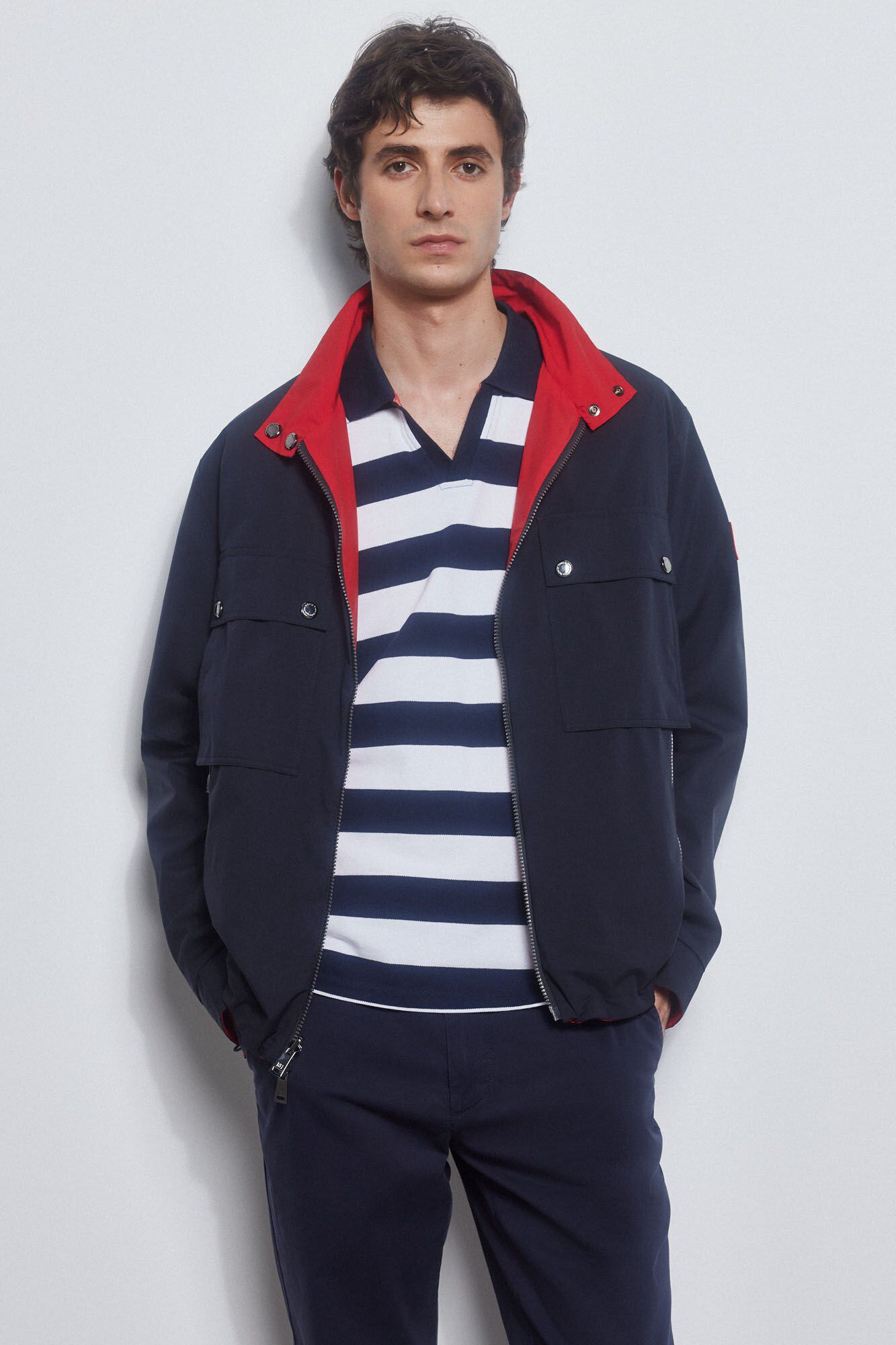 Pedro del Hierro Reversible jacket Red
