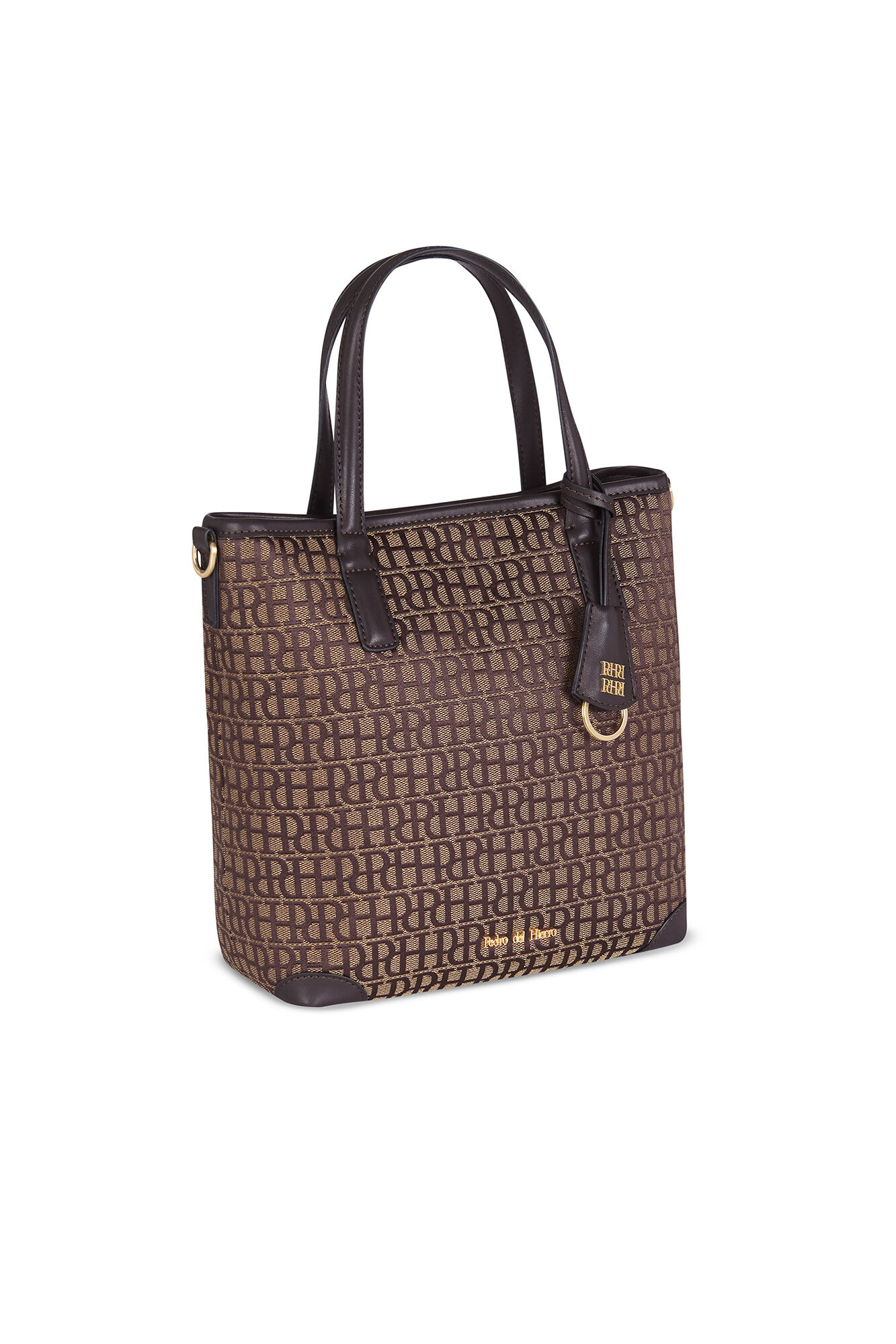 Pedro del Hierro Jacquard tote bag Brown