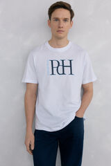 Pedro del Hierro T-shirt logo grande Branco