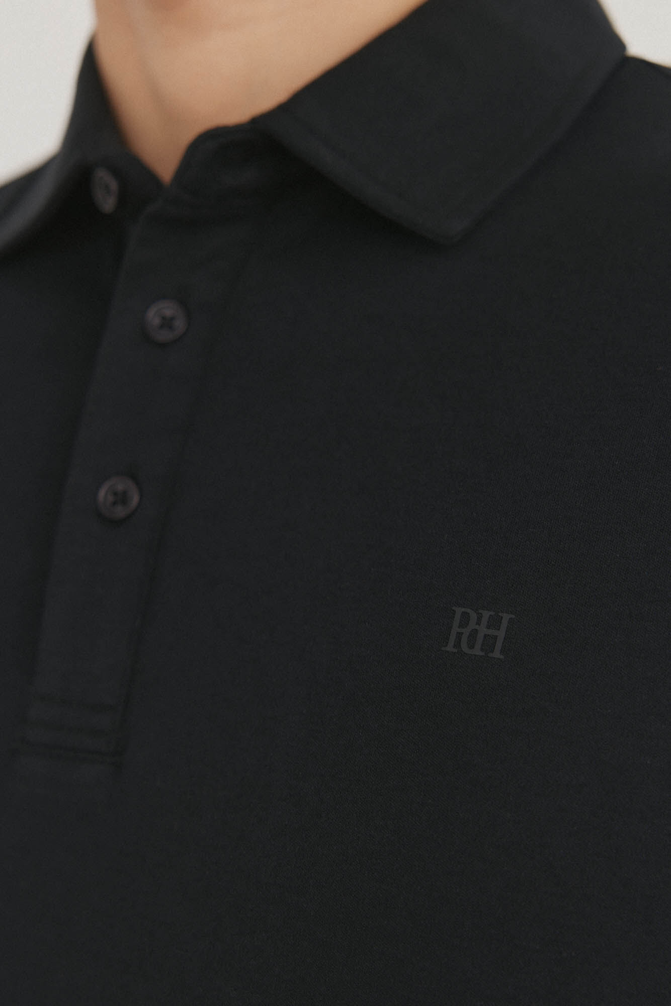 Pedro del Hierro Polo mercerizado Negro