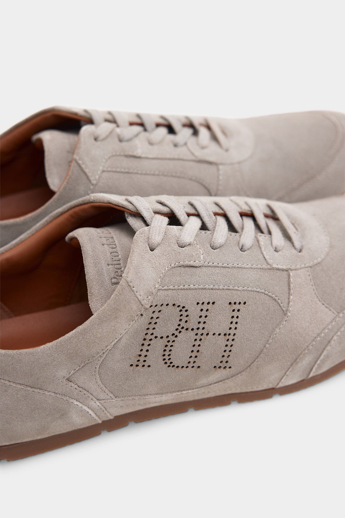 Pedro del Hierro Leather sneaker Grey