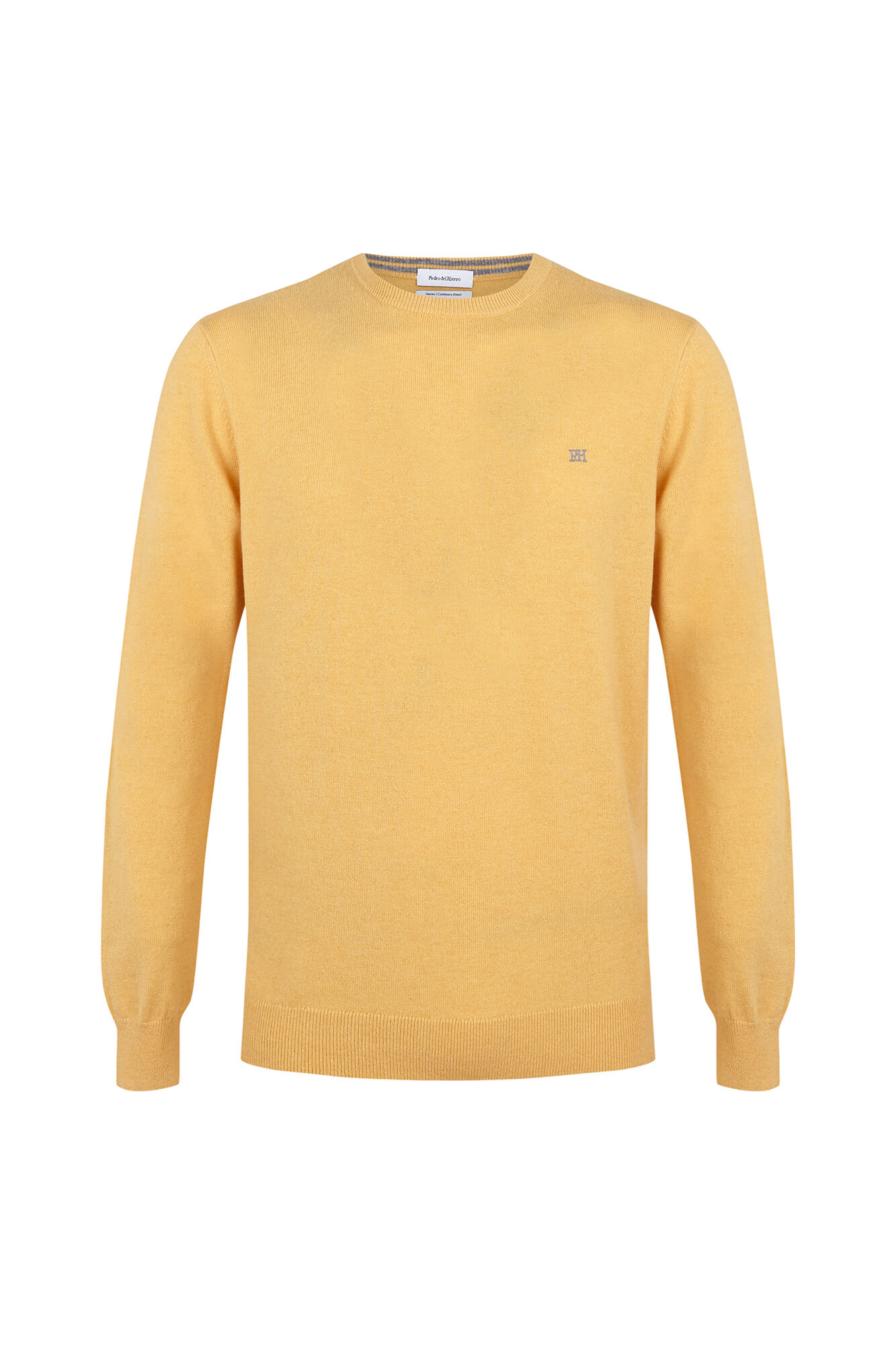 Pedro del Hierro Cashmere merino wool premium jumper Yellow