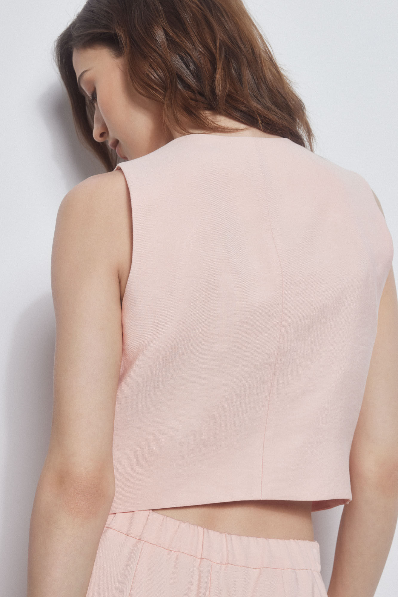 Pedro del Hierro Chaleco escote pico Rosa