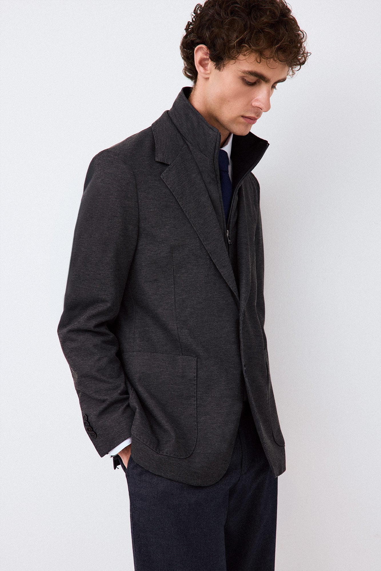 Pedro del Hierro Knit jacket with removable lining