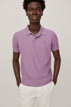 Pedro del Hierro Short-sleeved piqué polo shirt  Purple