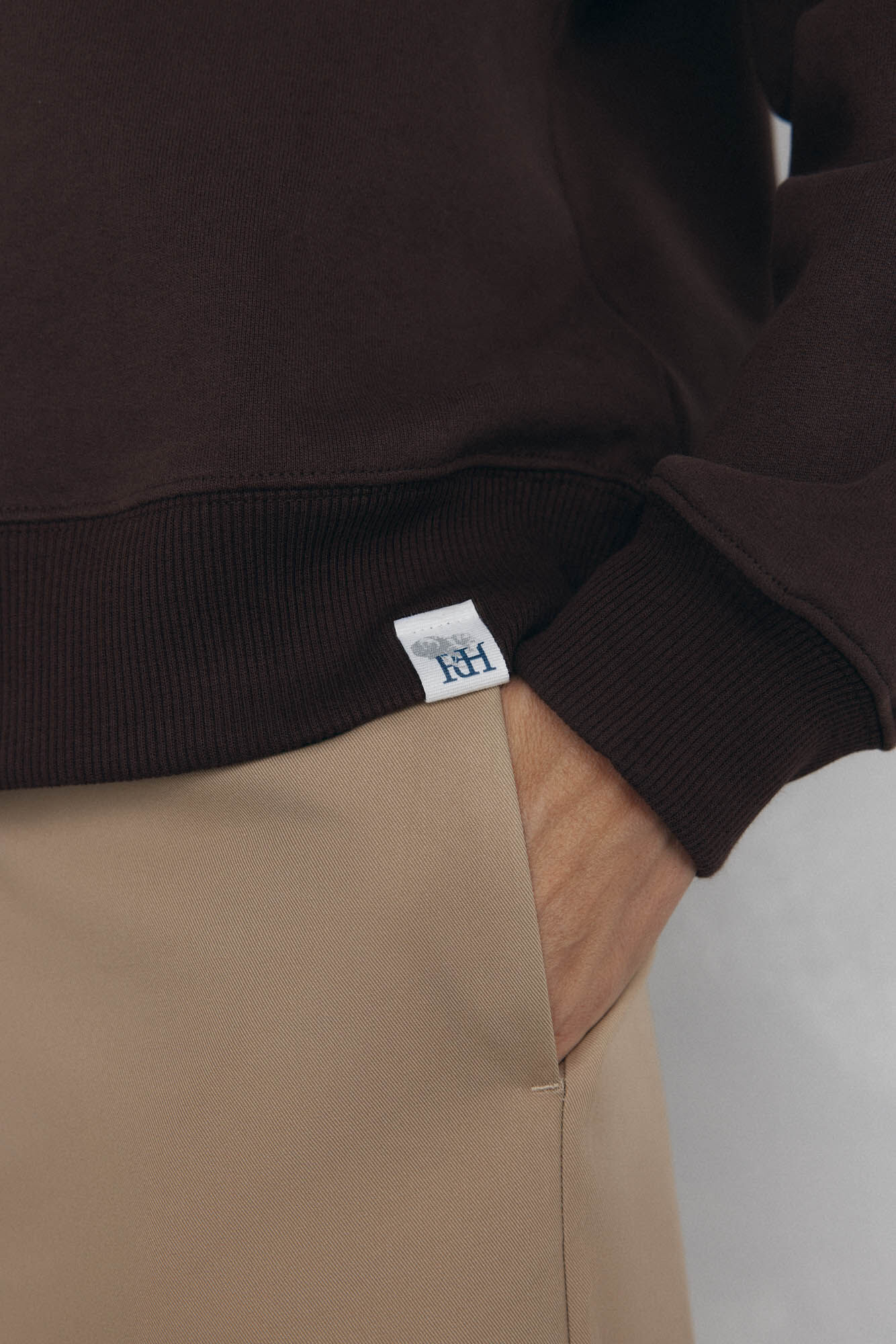 Pedro del Hierro Sweatshirt de algod&atilde;o espanhol Marrom