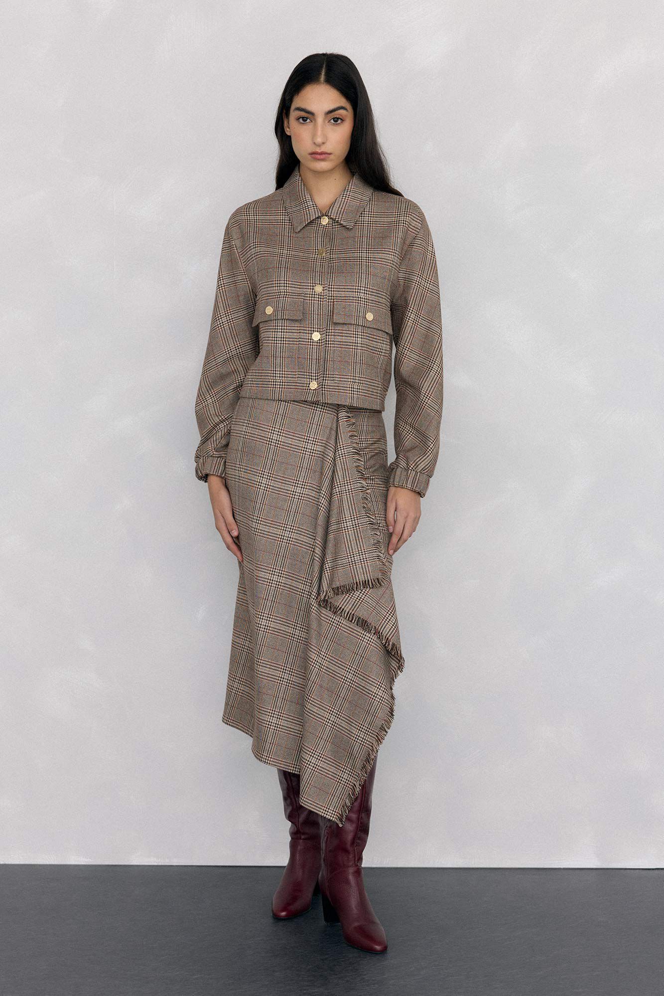 Pedro del Hierro Bombardeiro de caixa Harris Marrom