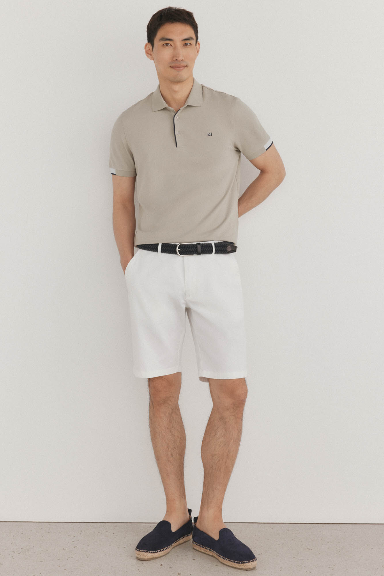 Pedro del Hierro Polo with contrasting cuffs